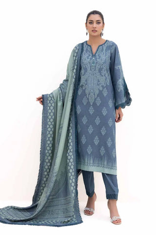 GUL AHMED -3PC Unstitched Jacquard Suit MJ-42059