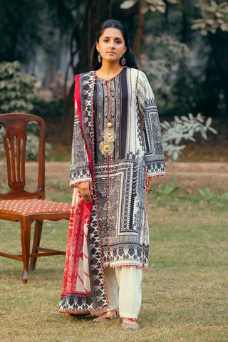 GUL AHMED-3 Piece Unstitched Printed Lawn Suit CL-52079 A