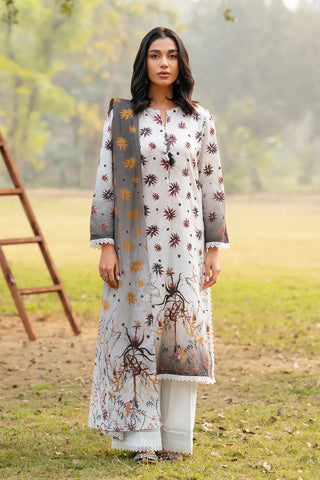 GUL AHEMD -3 Piece Unstitched Jacquard Suit with Printed Lawn Dupatta CL-52502