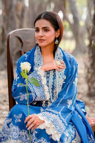 GUL AHMED -3 Piece Unstitched Lacquer Printed Lawn Suit CL-42311
