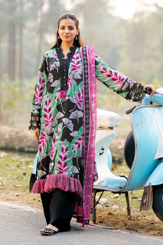 GUL AHMED -3 Piece Unstitched Jacquard Suit with Printed Lawn Dupatta CL-52478