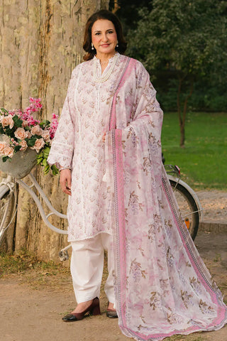 GUL AHMED -3 Piece Unstitched Printed Lawn Suit with Printed Chiffon Dupatta BM-52031