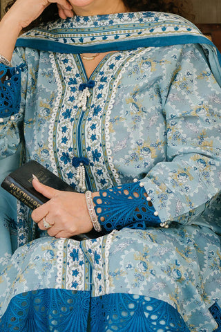 GUL AHMED -3 Piece Unstitched Printed Lawn Suit CL-52380 A