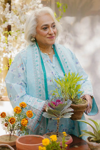 GUL AHMED -3 Piece Unstitched Printed Lawn Suit CL-52128 B