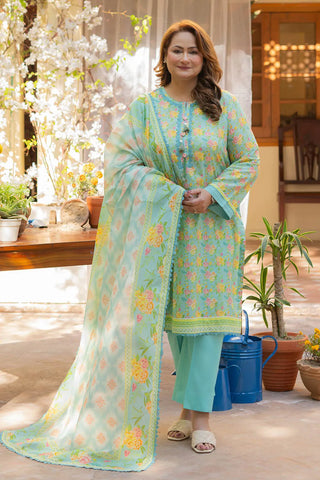 GUL AHMED-3 Piece Unstitched Printed Lawn Suit CL-52417