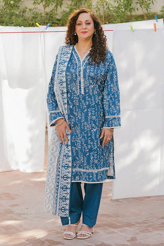 GUL AHMED -3 Piece Unstitched Printed Lawn Suit CL-52454