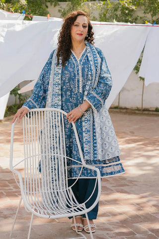 GUL AHMED -3 Piece Unstitched Printed Lawn Suit CL-52454