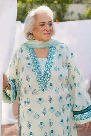 GUL AHMED -3 Piece Unstitched Printed Lawn Suit CL-42300 A