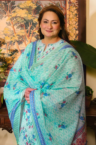 GUL AHMED -3 Piece Unstitched Printed Lawn Suit CL-52126 A
