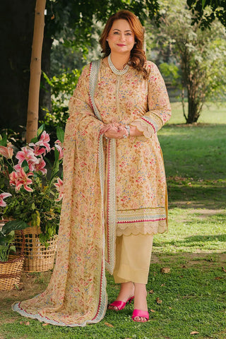 GUL AHMED -3 Piece Unstitched Printed Chiffon Dupatta BM-52006