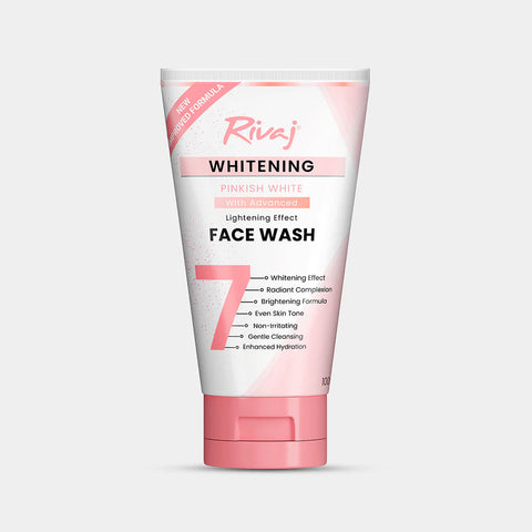 RIVAJ WHITENING PINKISH WHITE FACE WASH 120ML