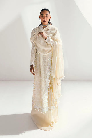 GUL AHMED-3 Piece Unstitched Schiffli Embroidered Lawn Suit with Embroidered Chiffon Dupatta PM-52046