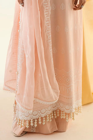 GUL AHMED -3 Piece Unstitched Schiffli Embroidered Lawn Suit with Schiffli Embroidered Chiffon Dupatta PM-52049
