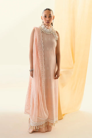 GUL AHMED -3 Piece Unstitched Schiffli Embroidered Lawn Suit with Schiffli Embroidered Chiffon Dupatta PM-52049