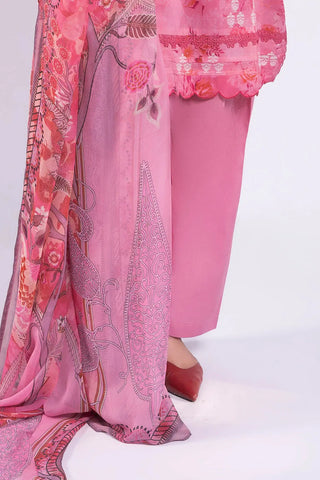 GUL AHMED -3 Piece Unstitched Printed Lawn Suit with Printed Chiffon Dupatta BM-52028