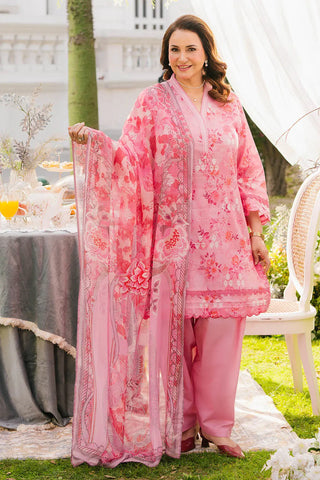 GUL AHMED -3 Piece Unstitched Printed Lawn Suit with Printed Chiffon Dupatta BM-52028