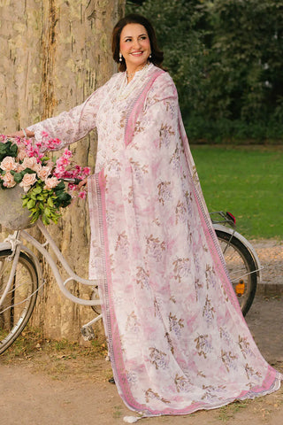 GUL AHMED -3 Piece Unstitched Printed Lawn Suit with Printed Chiffon Dupatta BM-52031