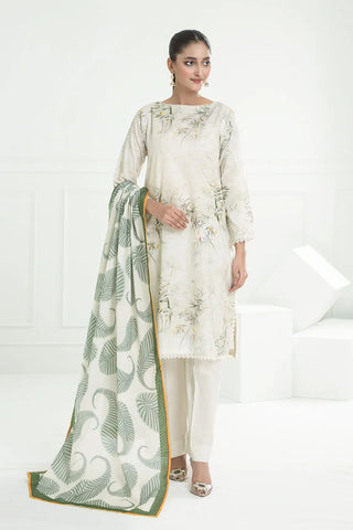 GUL AHMED -3 Piece Unstitched Printed Lawn Suit CL-52428