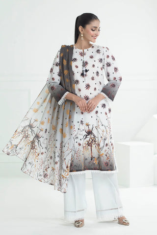 GUL AHEMD -3 Piece Unstitched Jacquard Suit with Printed Lawn Dupatta CL-52502