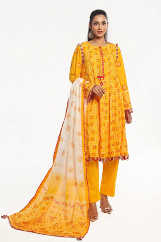 GUL AHEMD-3 Piece Unstitched Printed Lawn Suit CL-52170 A