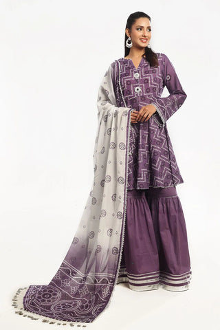 GUL AHEMD-3 Piece Unstitched Printed Lawn Suit CL-52170 B