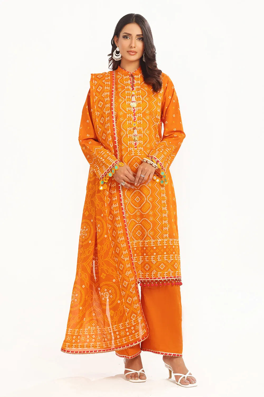 GUL AHMED-3 Piece Unstitched Printed Lawn Suit CL-52399 A