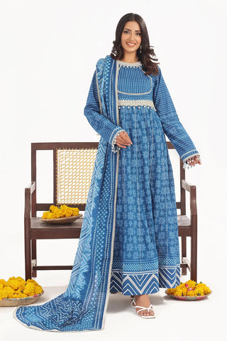 GUL AHEMD-3 Piece Unstitched Printed Lawn Suit CL-52412 B