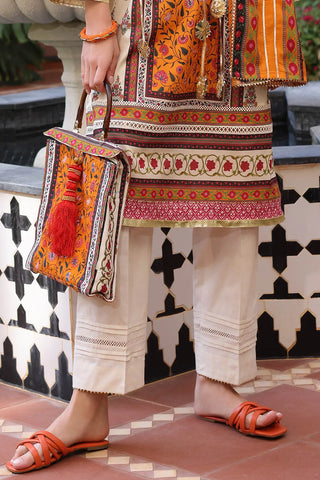 GUL AHMED -3 Piece Unstitched Printed Lawn Suit with Printed Lawn Dupatta CL-52503