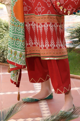 GUL AHMED -3 Piece Unstitched Printed Lawn Suit with Printed Lawn Dupatta CL-52505