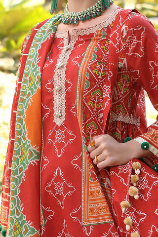 GUL AHMED -3 Piece Unstitched Printed Lawn Suit with Printed Lawn Dupatta CL-52505