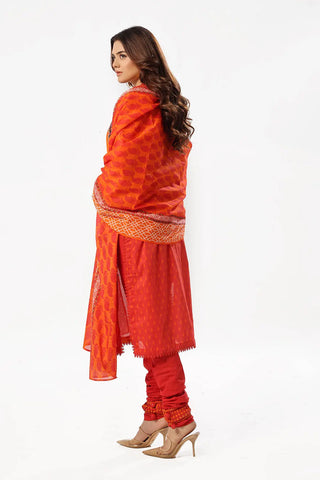 GUL AHMED-3 Piece Unstitched Printed Lawn Suit with Printed Lawn Dupatta CL-52510