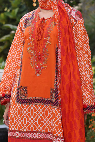 GUL AHMED-3 Piece Unstitched Printed Lawn Suit with Printed Lawn Dupatta CL-52510