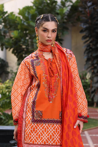 GUL AHMED-3 Piece Unstitched Printed Lawn Suit with Printed Lawn Dupatta CL-52510