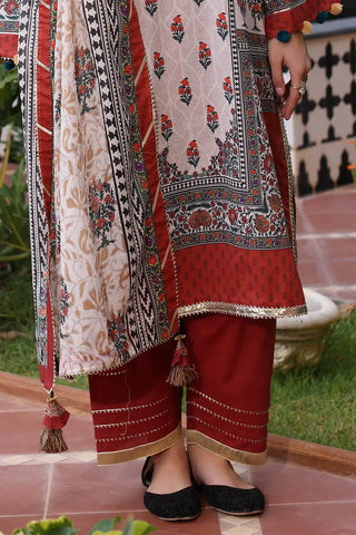 GUL AHMED -3 Piece Unstitched Printed Lawn Suit with Printed Lawn Dupatta CL-52511