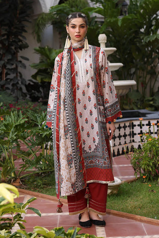 GUL AHMED -3 Piece Unstitched Printed Lawn Suit with Printed Lawn Dupatta CL-52511
