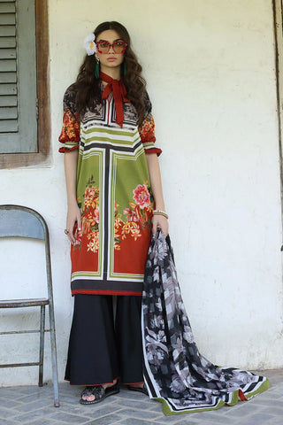 GUL AHEMD -3 Piece Unstitched Printed Lawn Suit with Printed Lawn Dupatta CL-52570