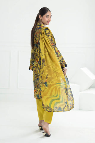 GUL AHMED -3 Piece Unstitched Printed Lawn Suit CL-52471