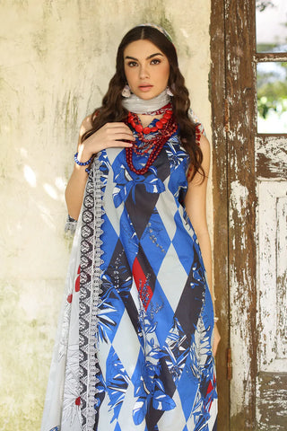 GUL AHMED-3 Piece Unstitched Printed Lawn Suit with Printed Lawn Dupatta CL-52429