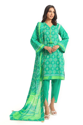 GUL AHMED -3 Piece Unstitched Printed Lawn Suit CL-52445 A