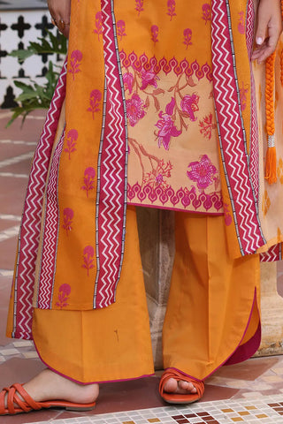 GUL AHMED -3 Piece Unstitched Printed Lawn Suit with Printed Lawn Dupatta CL-52508