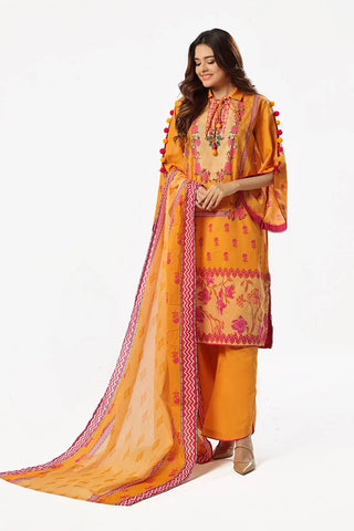 GUL AHMED -3 Piece Unstitched Printed Lawn Suit with Printed Lawn Dupatta CL-52508