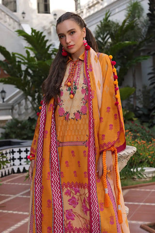 GUL AHMED -3 Piece Unstitched Printed Lawn Suit with Printed Lawn Dupatta CL-52508