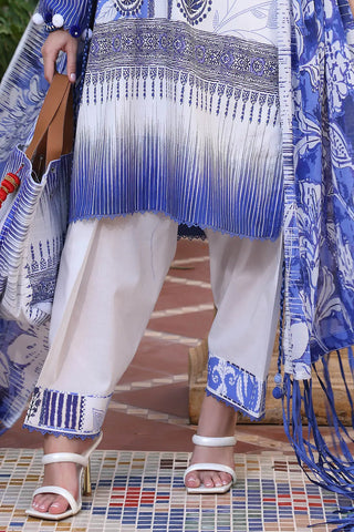 GUL AHMED -3 Piece Unstitched Printed Lawn Suit with Printed Lawn Dupatta CL-52509