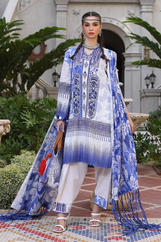 GUL AHMED -3 Piece Unstitched Printed Lawn Suit with Printed Lawn Dupatta CL-52509