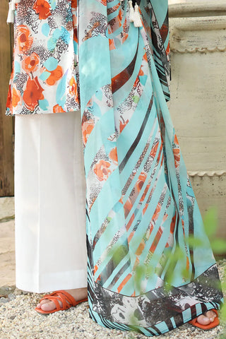 GUL AHMED-3 Piece Unstitched Printed Lawn Suit with Printed Lawn Dupatta CL-52563