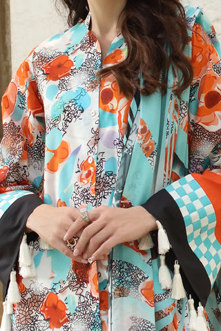 GUL AHMED-3 Piece Unstitched Printed Lawn Suit with Printed Lawn Dupatta CL-52563