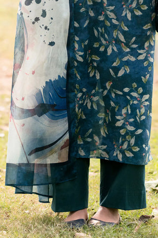 GUL AHMED-3 Piece Unstitched Printed Lawn Suit CL-52435