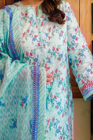 GUL AHMED -3 Piece Unstitched Printed Lawn Suit CL-52126 A