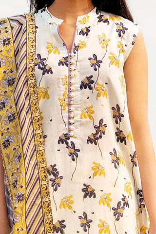 GUL AHMED -3 Piece Unstitched Printed Lawn Suit CL-52455