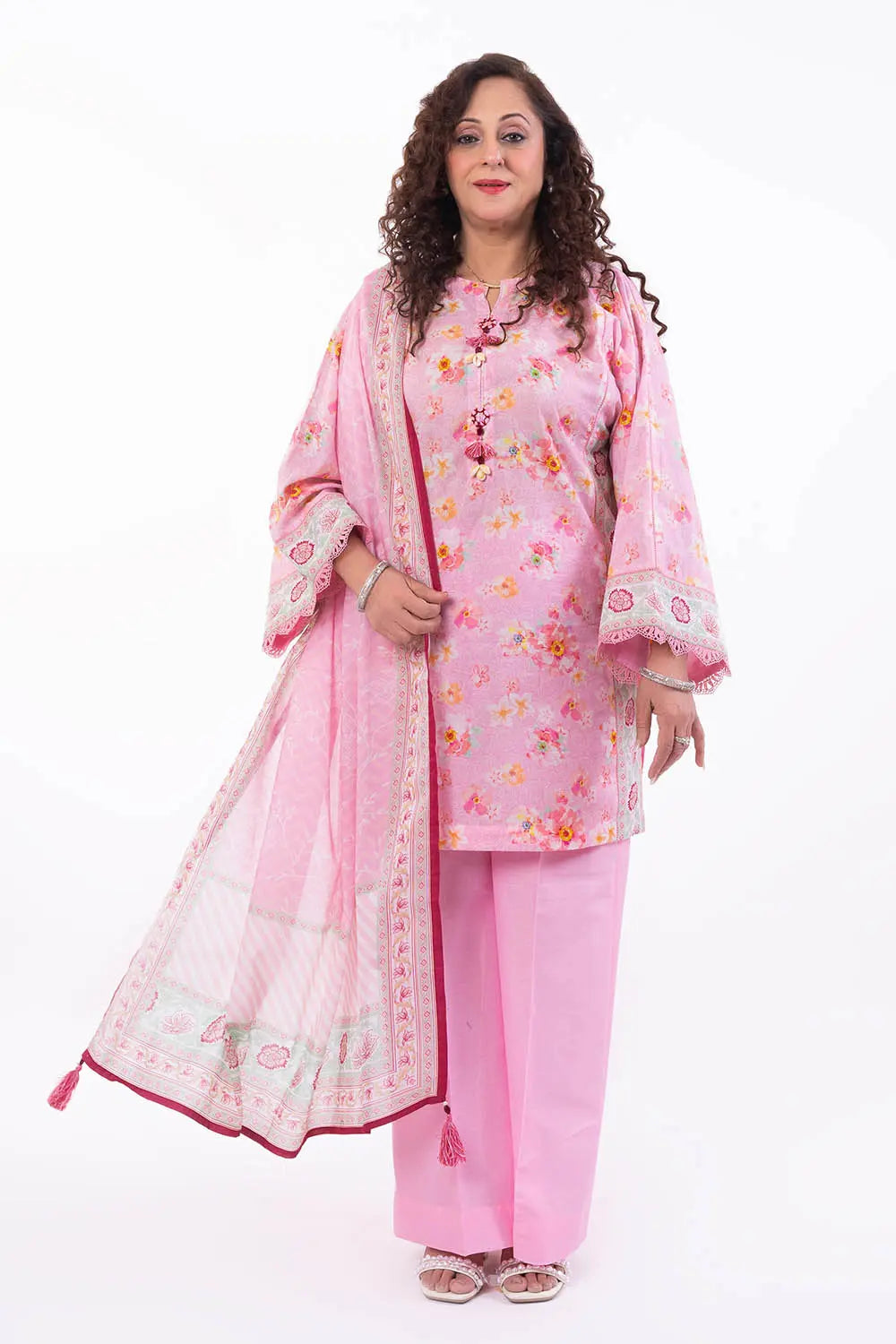 GUL AHMED -3 Piece Unstitched Printed Lawn Suit CL-52128 A